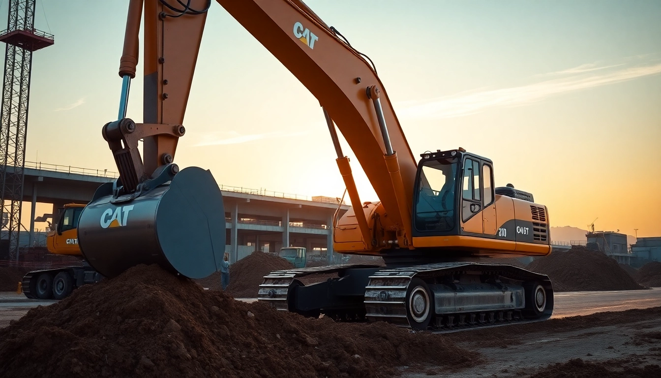 Efficient excavator rental service with modern machinery performing site excavation seamlessly.