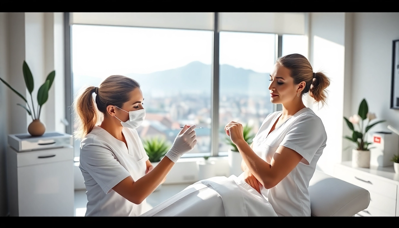 Moderne Botox-Behandlung in einer Zürcher Klinik mit professionellem Team