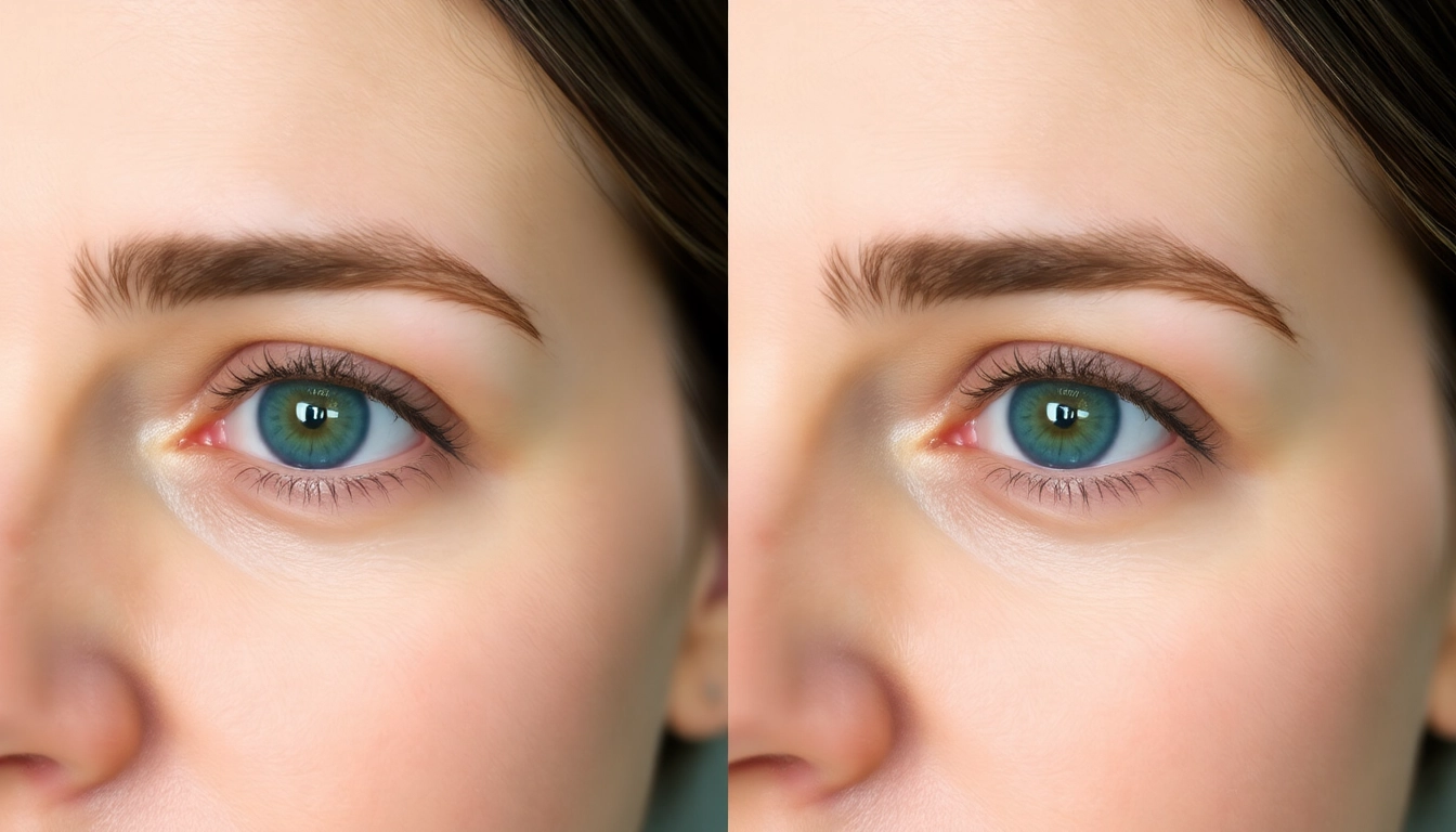 Rejuvenated eyes after Oberlidstraffung Zürich showcasing a refreshed, youthful look with minimal scarring, professional result.