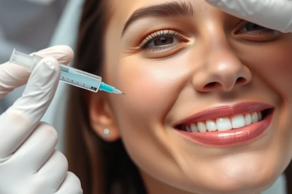 Botox Behandlung für glatte Haut: Fachgerechte Injektion in entspannter Atmosphäre stellt natürliche Schönheit in den Mittelpunkt.