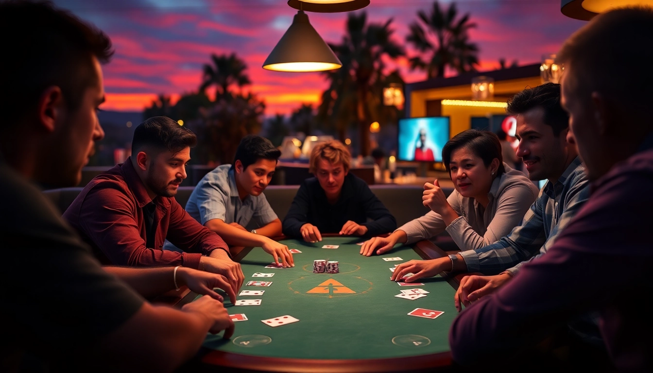Engaging Pokerbros Paradise Union scene showcasing lively gameplay and vibrant community interaction for online poker enthusiasts.