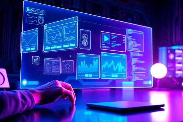 Revolutionizing Visual Creativity: How Nano Banana AI Outperforms All Image Editors Futuristic AI workspace with holographic image editing interface and glowing digital panels.