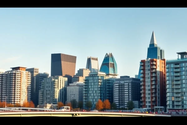 Property for Investment London View of contemporary residential buildings in London for