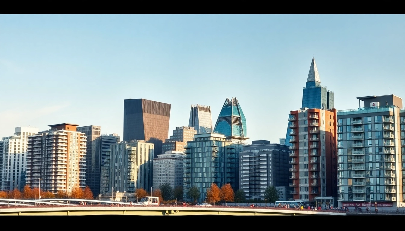Property for Investment London View of contemporary residential buildings in London for