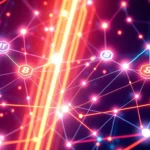 Comprehensive Blockchain and NFT Technology Guide illustrating interconnected digital assets