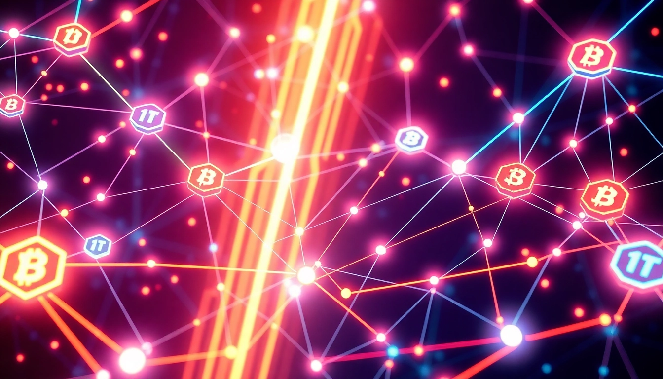 Comprehensive Blockchain and NFT Technology Guide illustrating interconnected digital assets