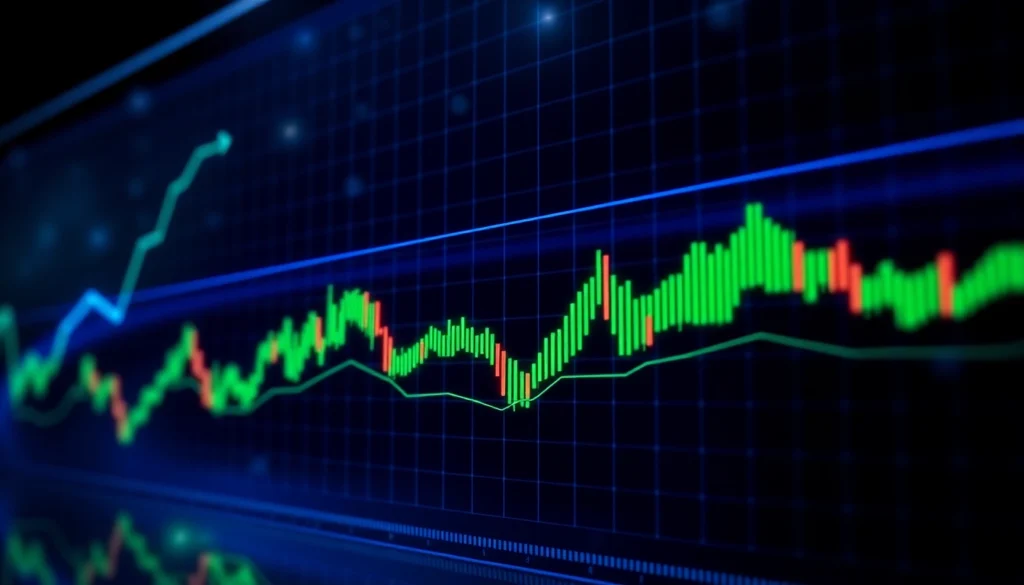 Aicoin blockchain data analytics with dynamic market charts and digital interfaces for investors